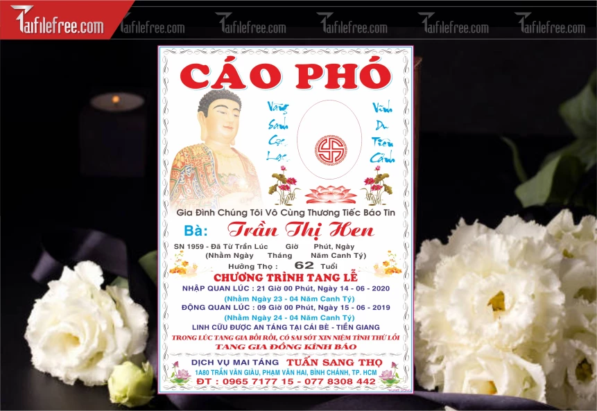 Mẫu Cáo Phó Tang Lễ_CP08