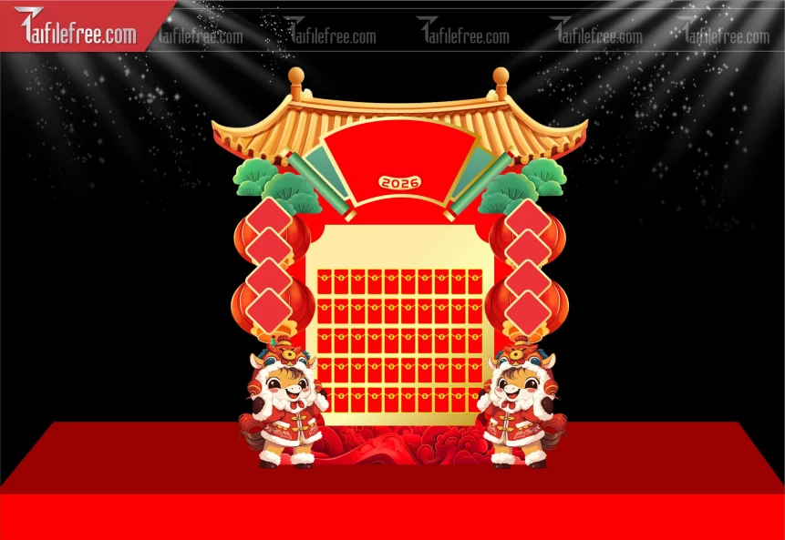 Tiều Cảnh Trang Trí Tết Nguyên Đán,Tiểu Cảnh Sân Khấu CT103