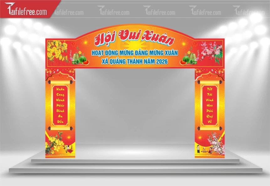 Mẫu Cổng Hội Vui Xuân_CT55