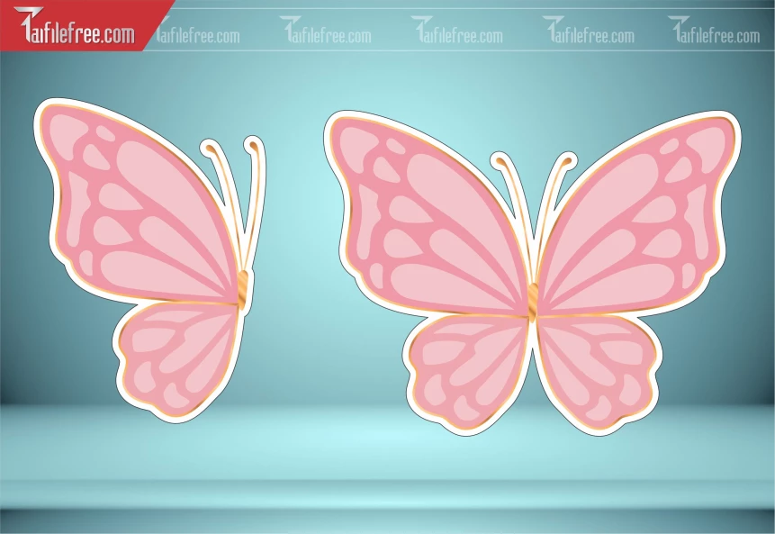 Bướm Hồng PNG Sắc Nét_DLT134