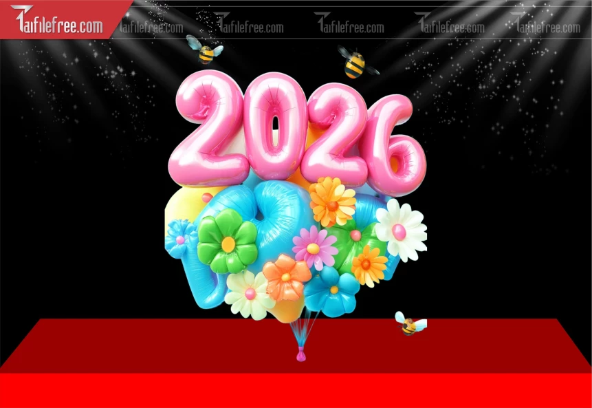 File PNG Bộ Số Tết Năm 2026 Tết Trang Trí Đẹp_DLT170