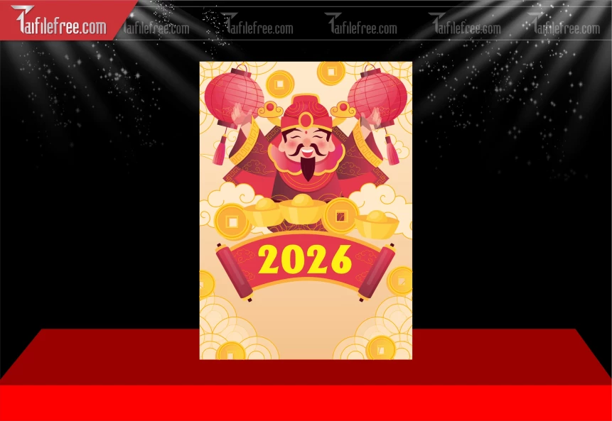 Mẫu Poster Trang Trí Phông Nền Tết _DLT198