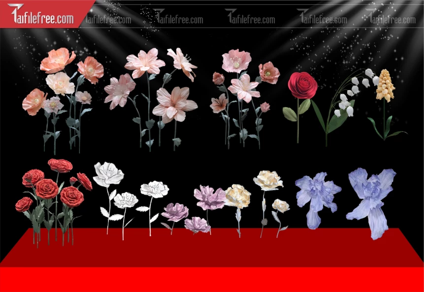 Mẫu Hoa trang Trí  _DLT204