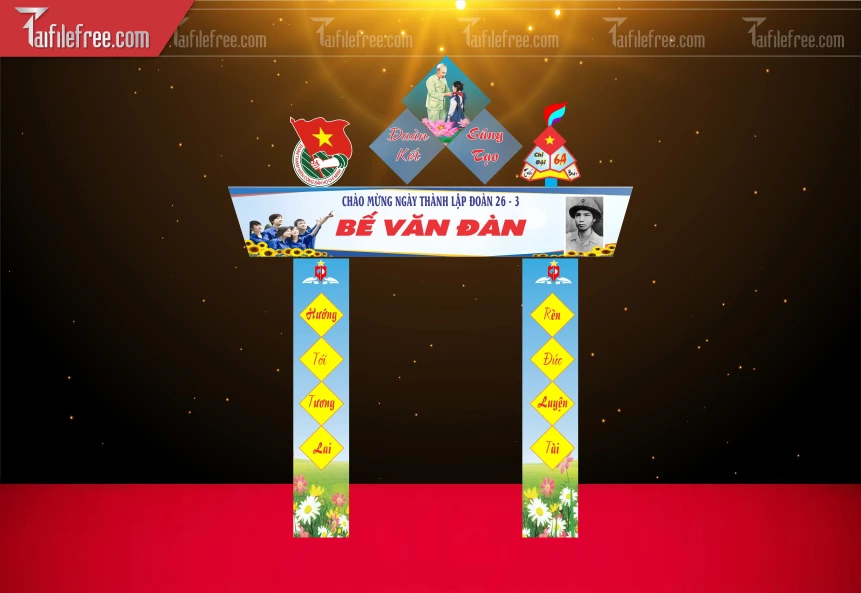 Cổng Chào Mừng Ngày Thành Lập Đoàn_DTN100