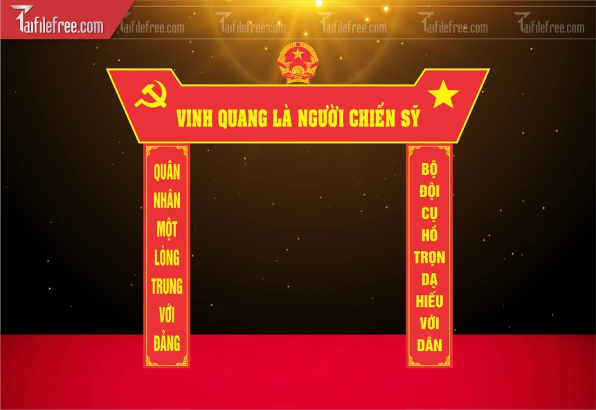 Cổng Chào Quân Đội Vinh Quang Là Người Chiến Sỹ_DTN101