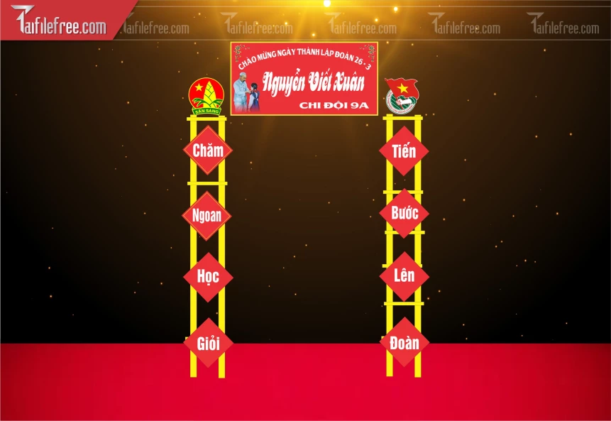 Cổng Chào Mừng Ngày Thành Lập Đoàn_DTN102