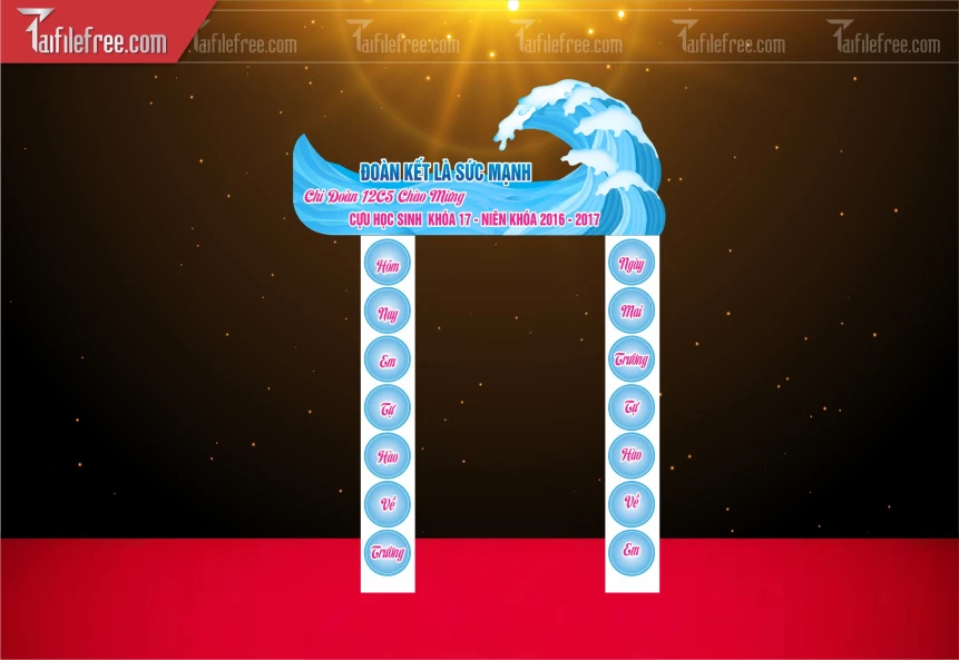 Cổng Chào Mừng Ngày Thành Lập Đoàn_DTN105