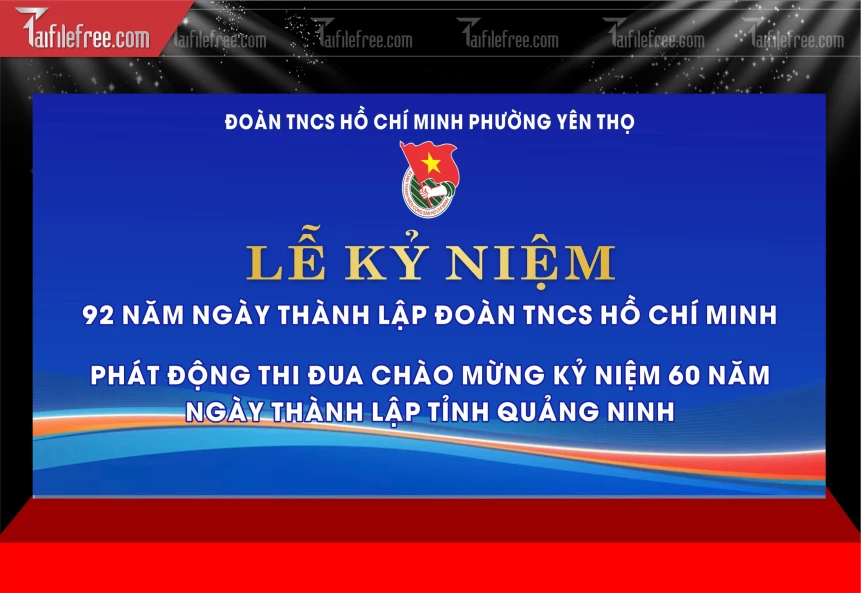 Mẫu Lễ Kỹ Niệm Đoàn TNCS Hồ Chí Minh_DTN117