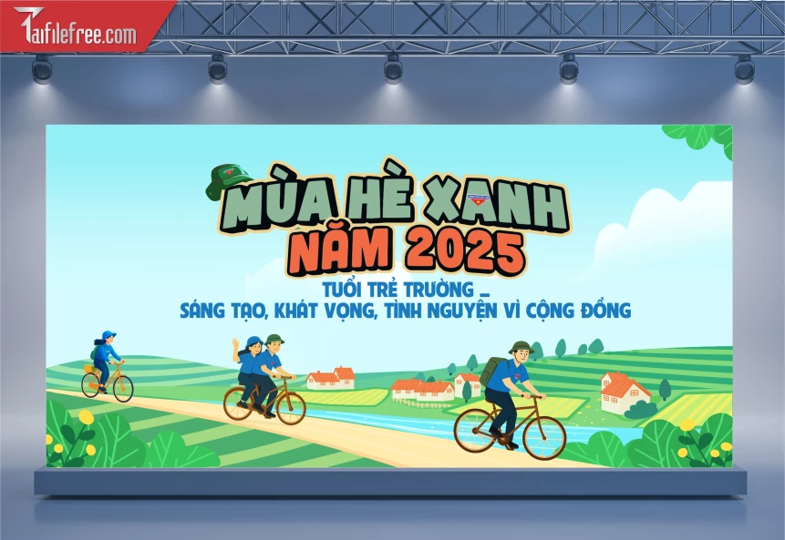 Background Mùa Hè Xanh Đoàn Thanh Niên_DTN91