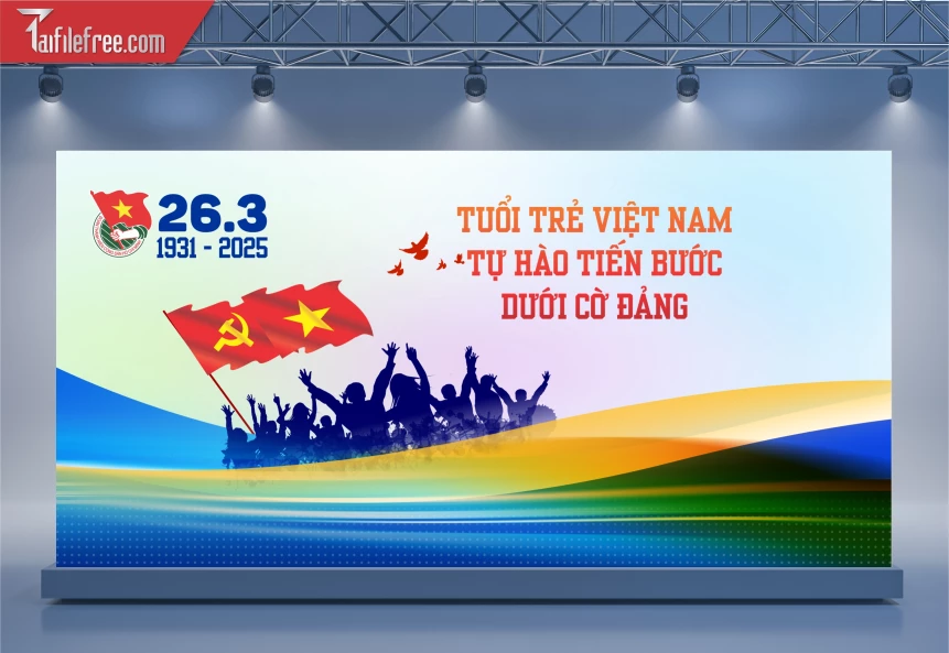 Background Sân Khấu Đại Hội Đại Biểu Đoàn Thanh Niên_DTN92