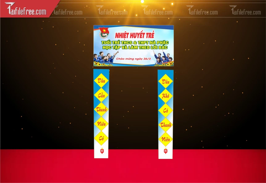 Cổng Chào Mừng Ngày Thành Lập Đoàn_DTN99