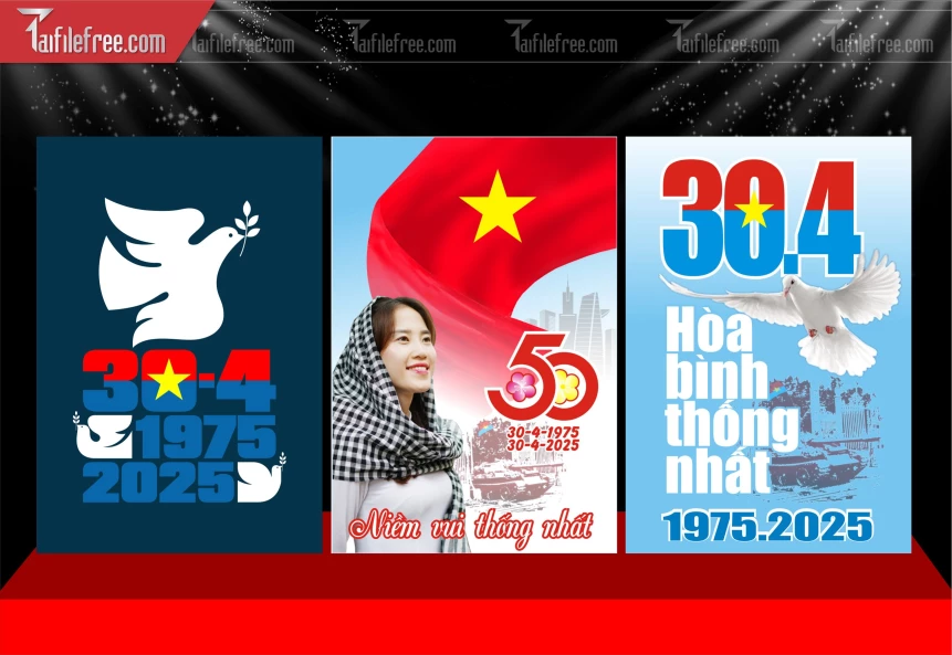 Mẫu Poster Lễ Mừng Giải Phóng Miền Nam 30/4 PNG_GN220