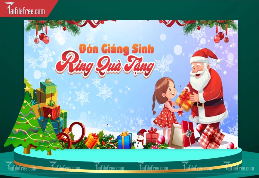 Banner Giáng Sinh - Noel - Background Merry Christmas GS101