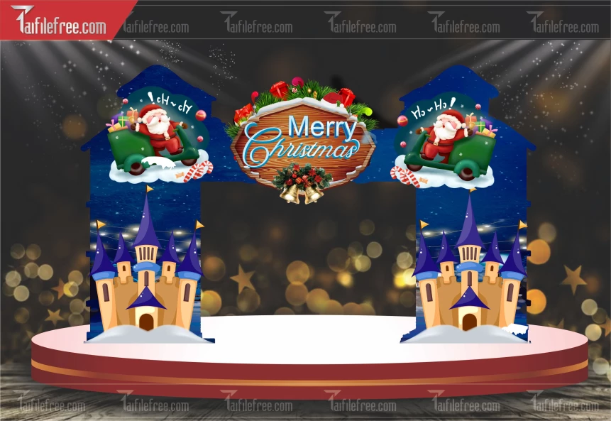Cổng Giáng Sinh - Noel - Background Merry Christmas GS102