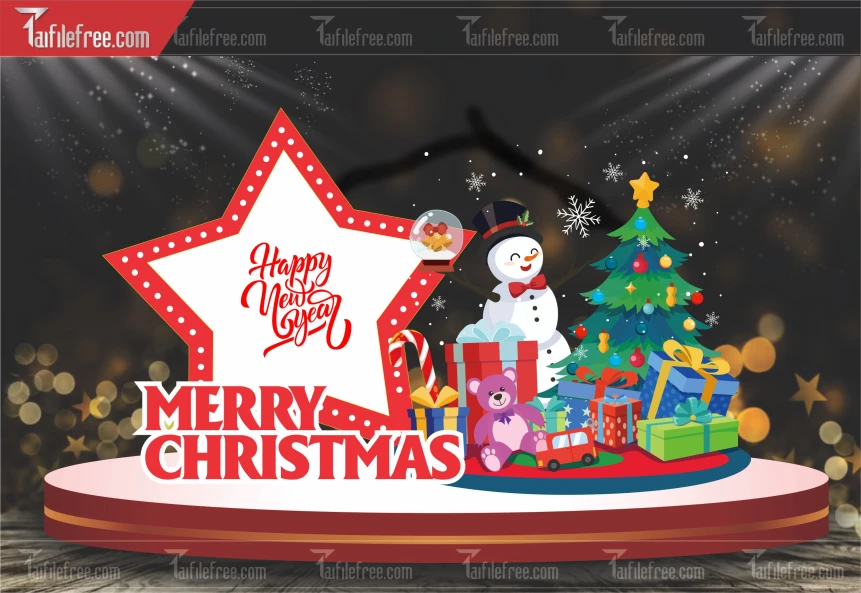 Banner GIáng Sinh - Noel - Background Merry Christmas GS109