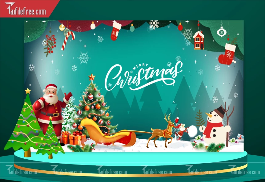 Banner GIáng Sinh - Noel - Background Merry Christmas GS111