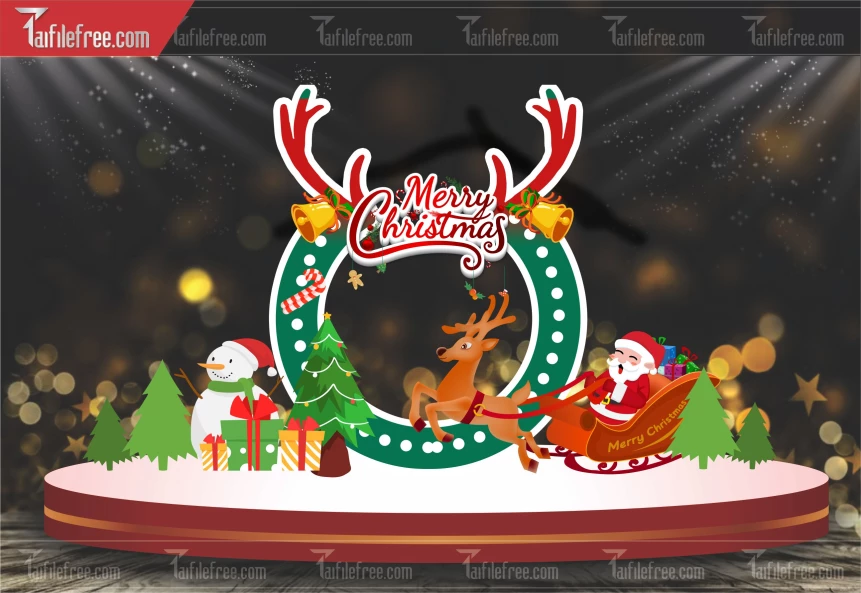 Banner Sinh - Noel - Background Merry Christmas GS113