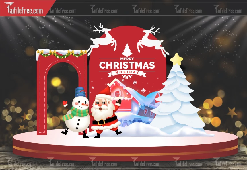 Banner Sinh - Noel - Background Merry Christmas GS117