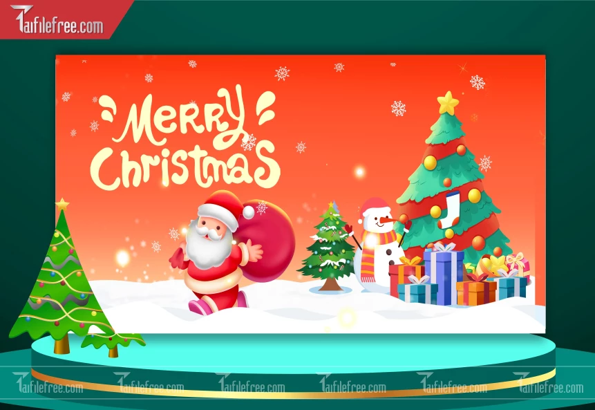 Banner Sinh - Noel - Phong Nền Merry Christmas GS121