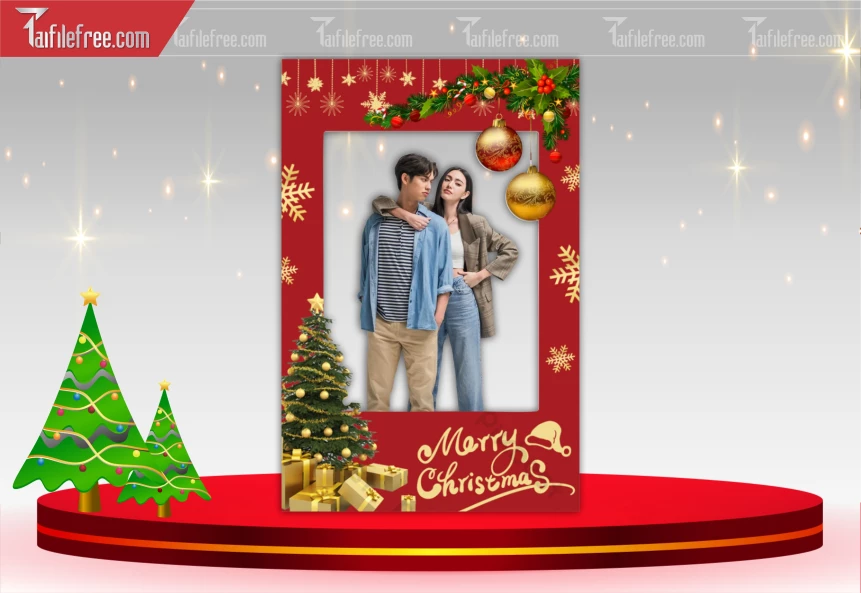 Mô Hình Giáng Sinh, Tiểu Cảnh Checkin Noel_GS134