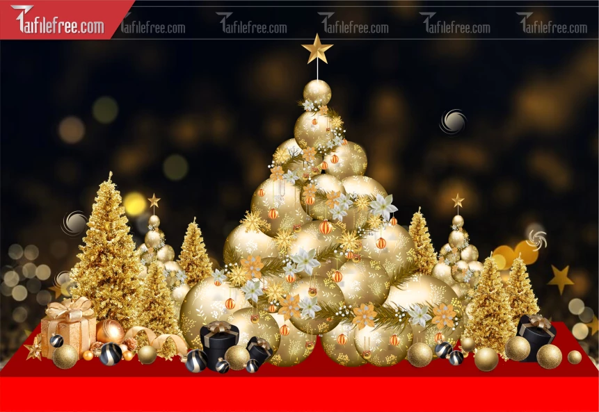 Banner GIáng Sinh - Noel - Background Merry Christmas GS158