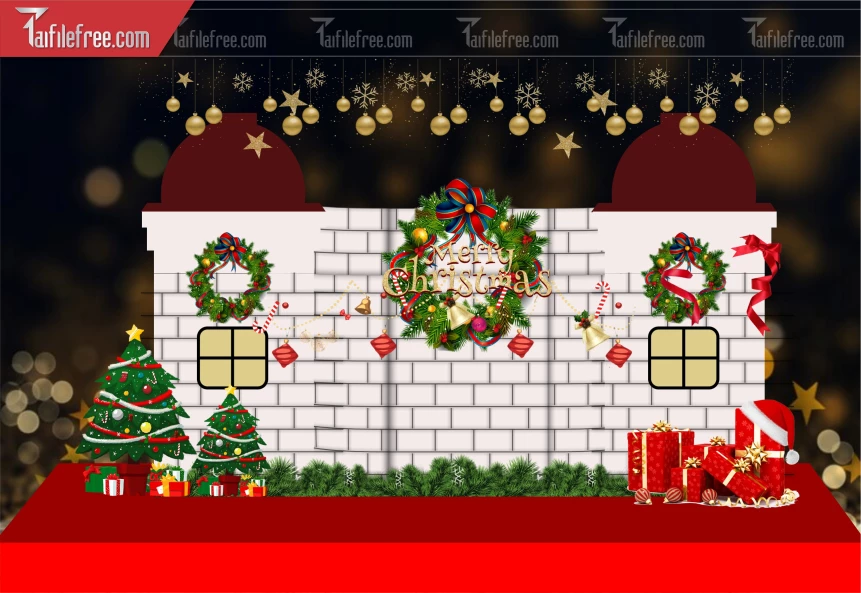 Banner GIáng Sinh - Noel - Background Merry Christmas GS166
