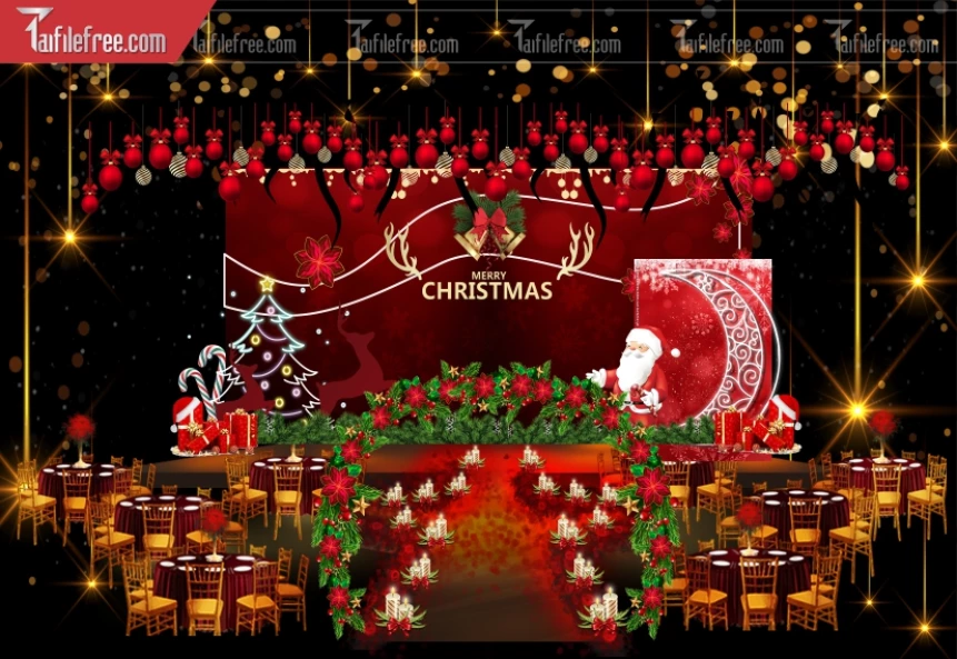 Banner GIáng Sinh - Noel - Background Merry Christmas GS169