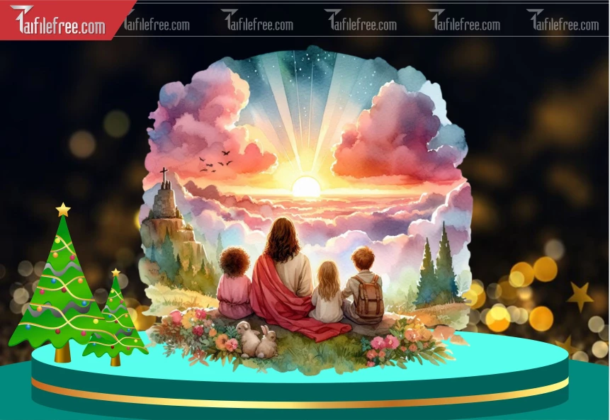 Mẫu File Thiết Kế PNG Chúa Giáng Sinh_GS171