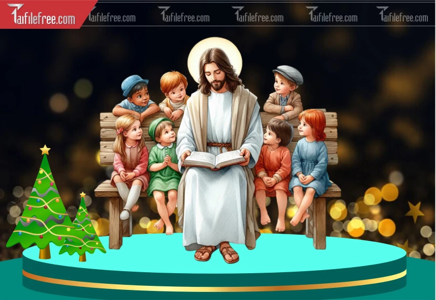 Mẫu File Thiết Kế PNG Chúa Giáng Sinh_GS174