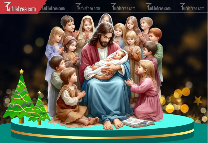 Mẫu File Thiết Kế PNG Chúa Giáng Sinh_GS175