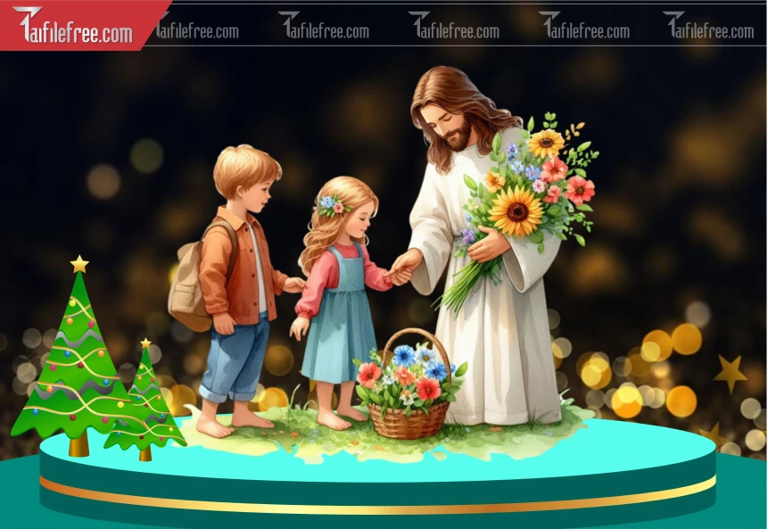 Mẫu File Thiết Kế PNG Chúa Giáng Sinh_GS178