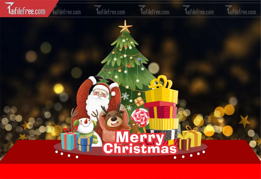 Background GIáng Sinh - Noel - Phông Nền Merry Christmas GS186