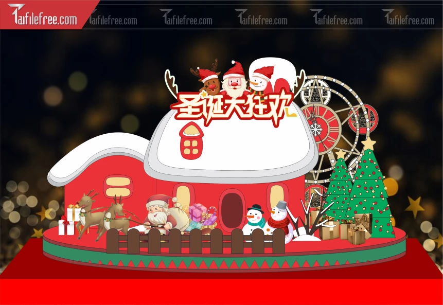 Background GIáng Sinh - Noel - Phông Nền Merry Christmas GS187