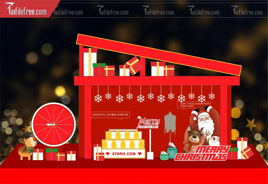 Background GIáng Sinh - Noel - Phông Nền Merry Christmas GS189