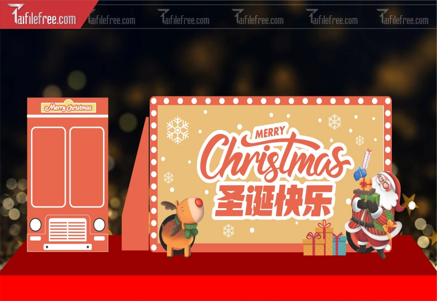 Background GIáng Sinh - Noel - Phông Nền Merry Christmas GS191