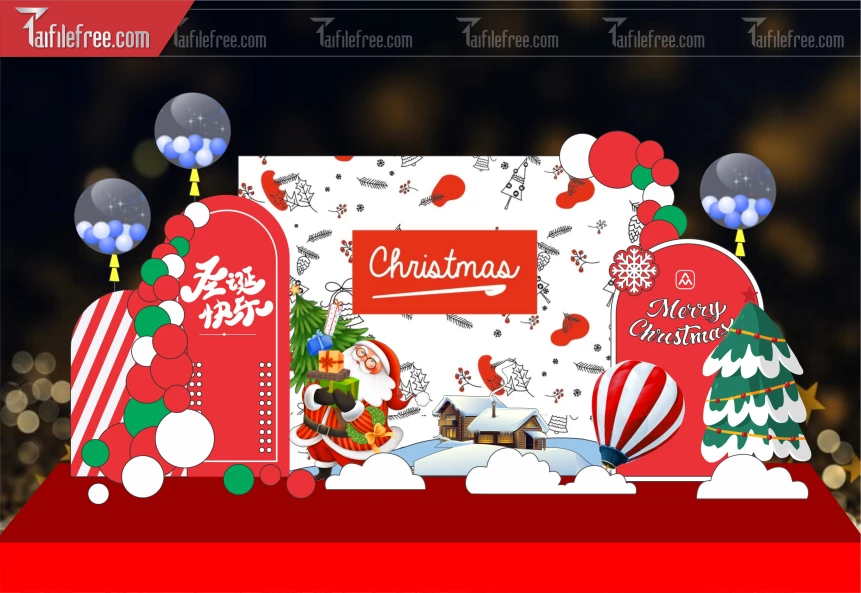 Background GIáng Sinh - Noel - Phông Nền Merry Christmas GS193