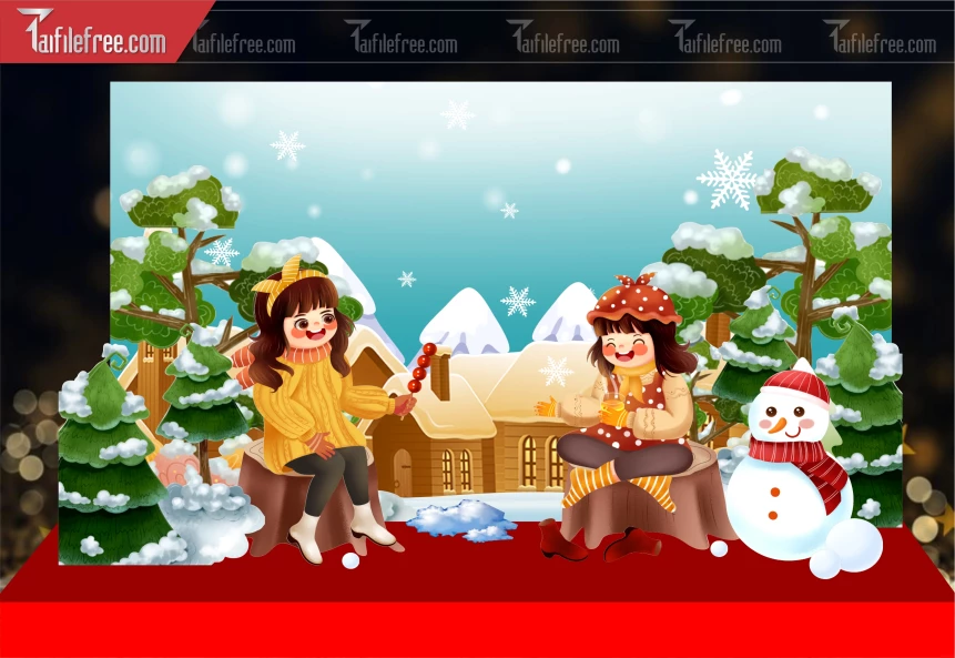Background GIáng Sinh - Noel - Phông Nền Merry Christmas GS198