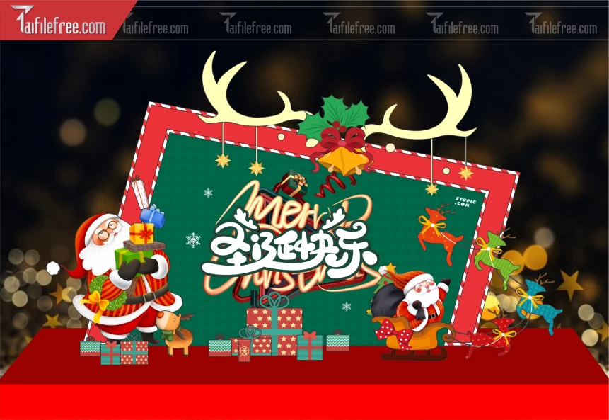Background GIáng Sinh - Noel - Phông Nền Merry Christmas GS199