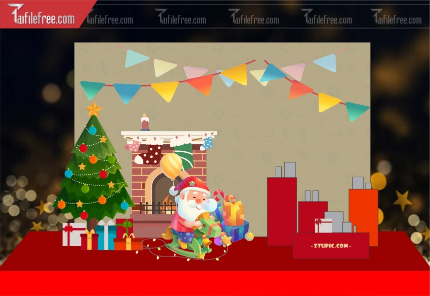 Background GIáng Sinh - Noel - Phông Nền Merry Christmas GS201