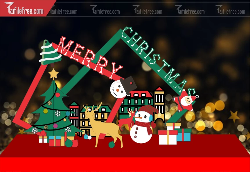 Background GIáng Sinh - Noel - Phông Nền Merry Christmas GS204