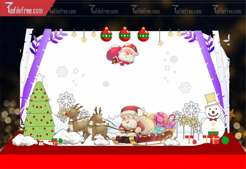 Background GIáng Sinh - Noel - Phông Nền Merry Christmas GS205