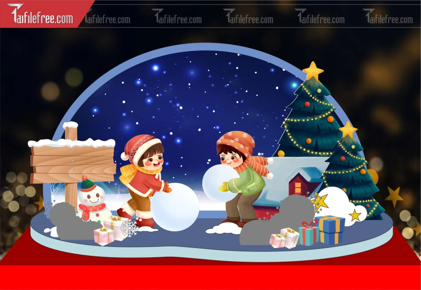 Background GIáng Sinh - Noel - Phông Nền Merry Christmas GS206
