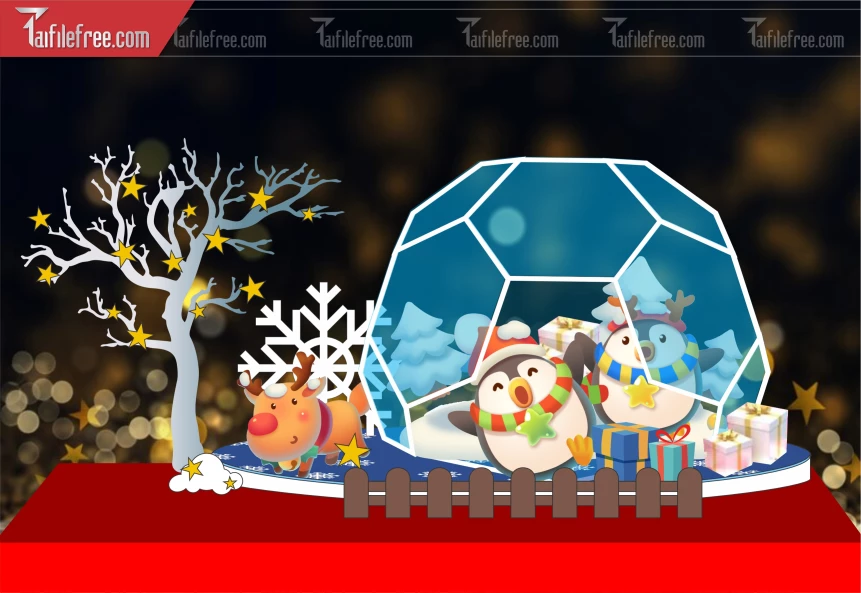 Background GIáng Sinh - Noel - Phông Nền Merry Christmas GS207