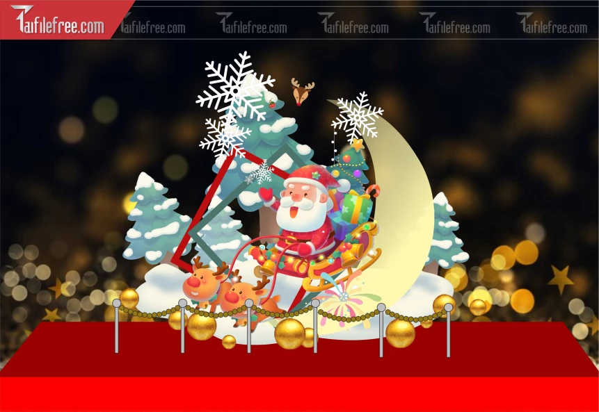 Background GIáng Sinh - Noel - Phông Nền Merry Christmas GS214