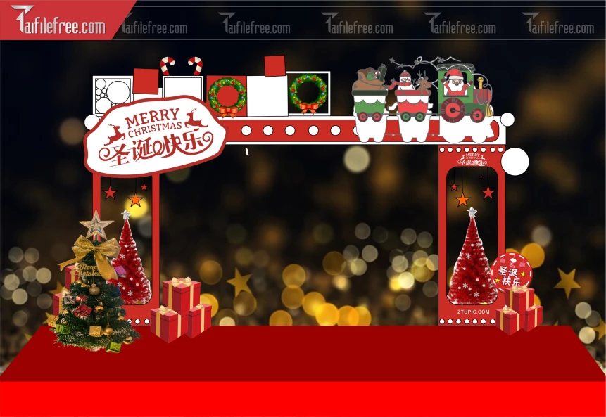Background GIáng Sinh - Noel - Phông Nền Merry Christmas GS215