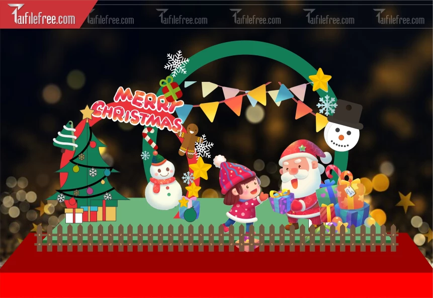 Background GIáng Sinh - Noel - Phông Nền Merry Christmas GS216