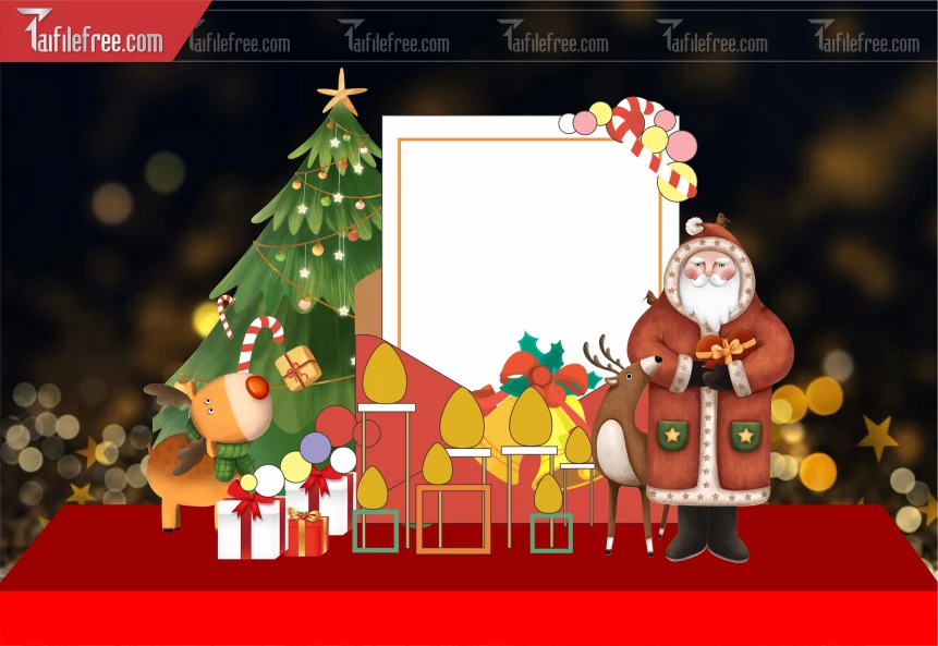 Background GIáng Sinh - Noel - Phông Nền Merry Christmas GS219