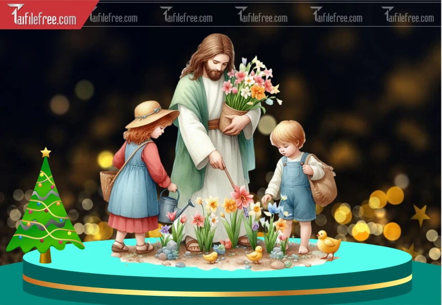 Mẫu File Thiết Kế PNG Chúa Giáng Sinh_GS228