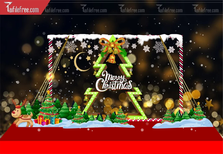 Background GIáng Sinh - Noel - Phông Nền Merry Christmas GS235