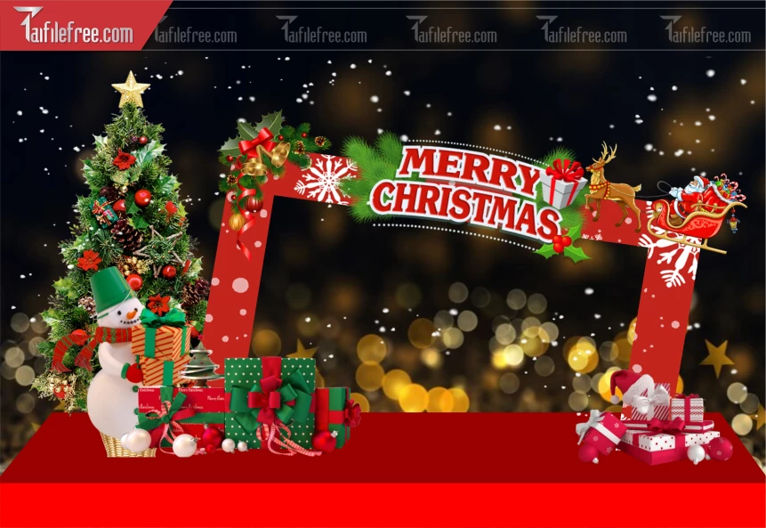 Background GIáng Sinh - Noel - Phông Nền Merry Christmas GS236